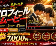 Netflix風｜プロフィールムービー制作します イメージ1