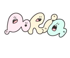 ふわふわした、かわいい系統のロゴデザインをします イメージ1