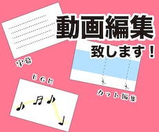 動画編集致します 面倒な編集作業をおまかせ！あなたは創作だけに集中できます！