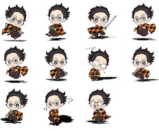 大注目‼︎【LINEスタンプ】のちびキャラ描きます LINEスタンプ‼︎ ブログのアイコン‼︎【ご依頼急増中】