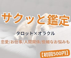 即日でサクッと鑑定！ジャンル不問で占います 恋愛/お仕事/人間関係。今必要なメッセージをお届けします