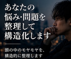 あなたの悩み・問題を整理して構造化します イメージ1