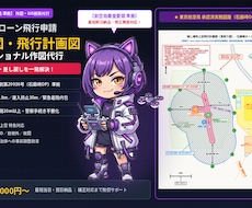 DIPSドローン飛行申請の図面作成代行します イメージ1
