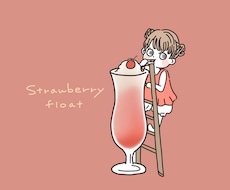 食べ物と女の子描きます 小さな女の子のアイコンはいかがでしょうか？？