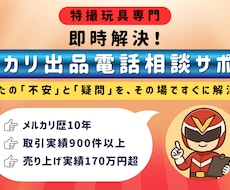特撮玩具のメルカリ高額売却戦略を電話で伝授します イメージ1