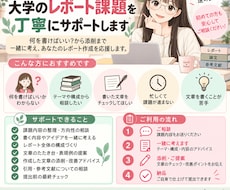 全力であなたのレポート課題をサポートします 何を書けばいい？から構成・添削まで一緒に考えます