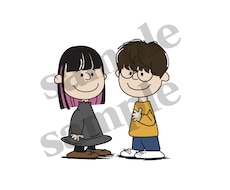 スヌーピー風の似顔絵描きます イメージ1