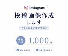 Instagram投稿画像作成します イメージ1