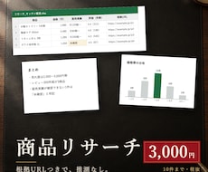EC商品の売れ筋・競合・相場リサーチを代行します イメージ1