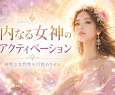 内なる女神のアクティベーションします 自己愛を高め、神聖な女性性の体現