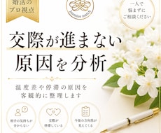 婚活のプロ視点✨交際が進まない原因を分析します 温度差や停滞の原因を客観的に整理します