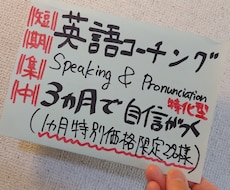 TOEIC900超が毎日一緒に走り抜けます 先着2名モニター価格】中級者向け発音・会話力特化型コーチング