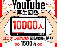 YouTube再生回数＋10000回以上宣伝します 再生回数/振り分け可能/達成保証付き