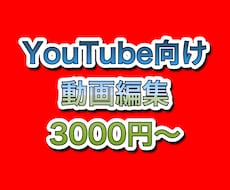YouTube向け動画編集を行います イメージ1