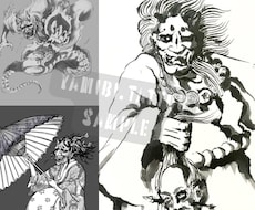 タトゥーデザイン・ブラックアート 描きます イメージ1
