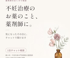 不妊治療のお薬、1日チャットで薬剤師に相談できます お薬の「ちょっと気になる」に、その日のうちにお答えします