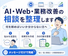 AI・Web・業務改善・DX導入の相談を整理します イメージ1
