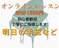 30分ピアノオンラインレッスンします 優しく丁寧にご指導します。キーボードok!