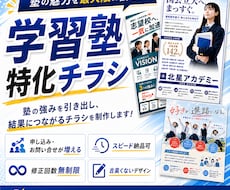 塾・予備校特化！生徒集客に繋がるチラシを制作します イメージ1