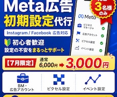 Meta広告初期設定まるっとサポートします イメージ1