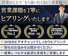 営業支援依頼について概要をお伺いします 営業支援依頼の検討をしている方向けのお勧めプログラムです