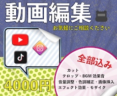 動画編集承ります イメージ1