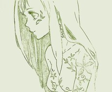 アナログイラスト描きます SNSなどでのアイコンなどにお好きに使ってください