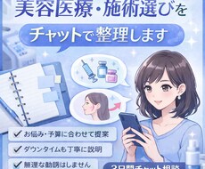 美容医療・施術選びをチャットで整理します イメージ1