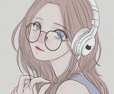 おしゃれな眼鏡のSNSのアイコンなどを描きます イメージ1