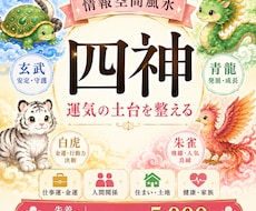 モニター価格で情報空間風水『四神』で運気を整えます イメージ1