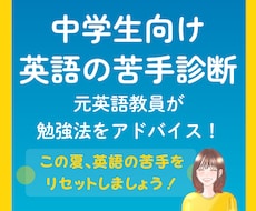 元英語教員が中学生の英語学習相談に乗ります 夏休みに苦手をリセットするため悩みに合わせた勉強法をご提案！