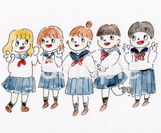 全身）ゆるくてかわいい雰囲気似顔絵を描きます イメージ1