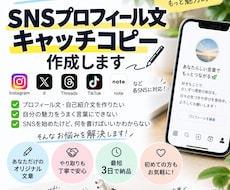 SNSプロフィール文を作成しますます イメージ1