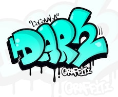 お好きな英語をグラフィティーアートで描きます イメージ1