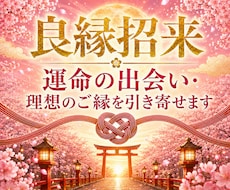 良縁招来◆運命の出会い・理想のご縁を引き寄せます 出会い・恋愛成就・結婚｜良縁を招き愛される未来へ導く