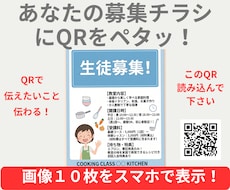 紙のチラシの限界突破　1個のQRで画像10枚でます イメージ1