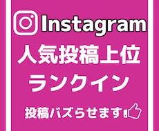 インスタの投稿を人気投稿に載せます 格安でインスタの投稿バズらせます
