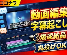 高品質！！動画の字幕起こし・テロップ作成をします イメージ1