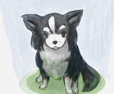 ペットの似顔絵描きます