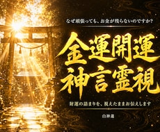 財脈の詰まりを神言霊視でお伝えします イメージ1