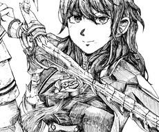 好きなキャラクターを白黒イラストでお描きします イメージ1