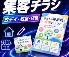 放デイ・教室・店舗の集客チラシを作成します イメージ1