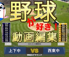 撮影された試合の編集します イメージ1
