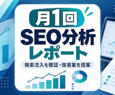 月1回SEO分析と改善案をお届けします イメージ1