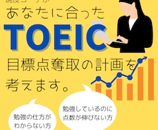 あなたに合ったTOEIC目標点奪取の計画を立てます イメージ1