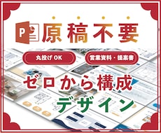 営業資料・提案書｜原稿なしでもゼロから設計します イメージ1
