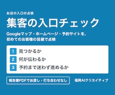 Googleマップ・HP・予約サイトを点検します イメージ1