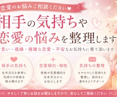相手の気持ちを整理します イメージ1