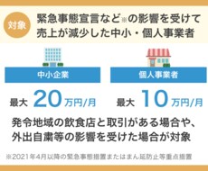 全国対応「月次支援金の事前確認」対応します 月次支援金は毎月個人1０万円、法人2０万円毎月もらえる