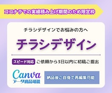 片面/両面　最安値で素敵なチラシ作成します イメージ1